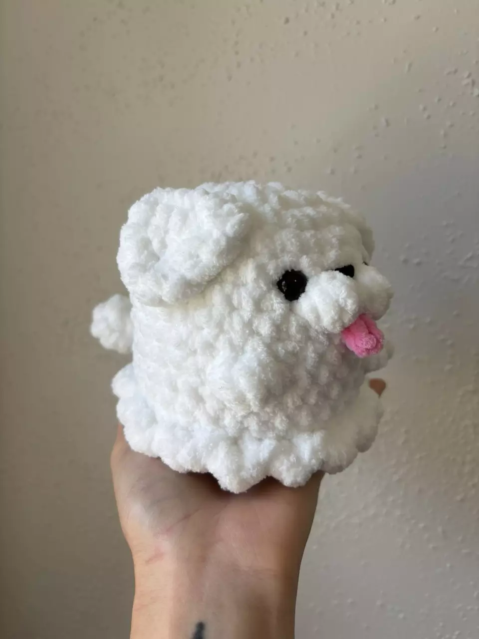 plant/Crochet Ghost Puppy Plushy-1