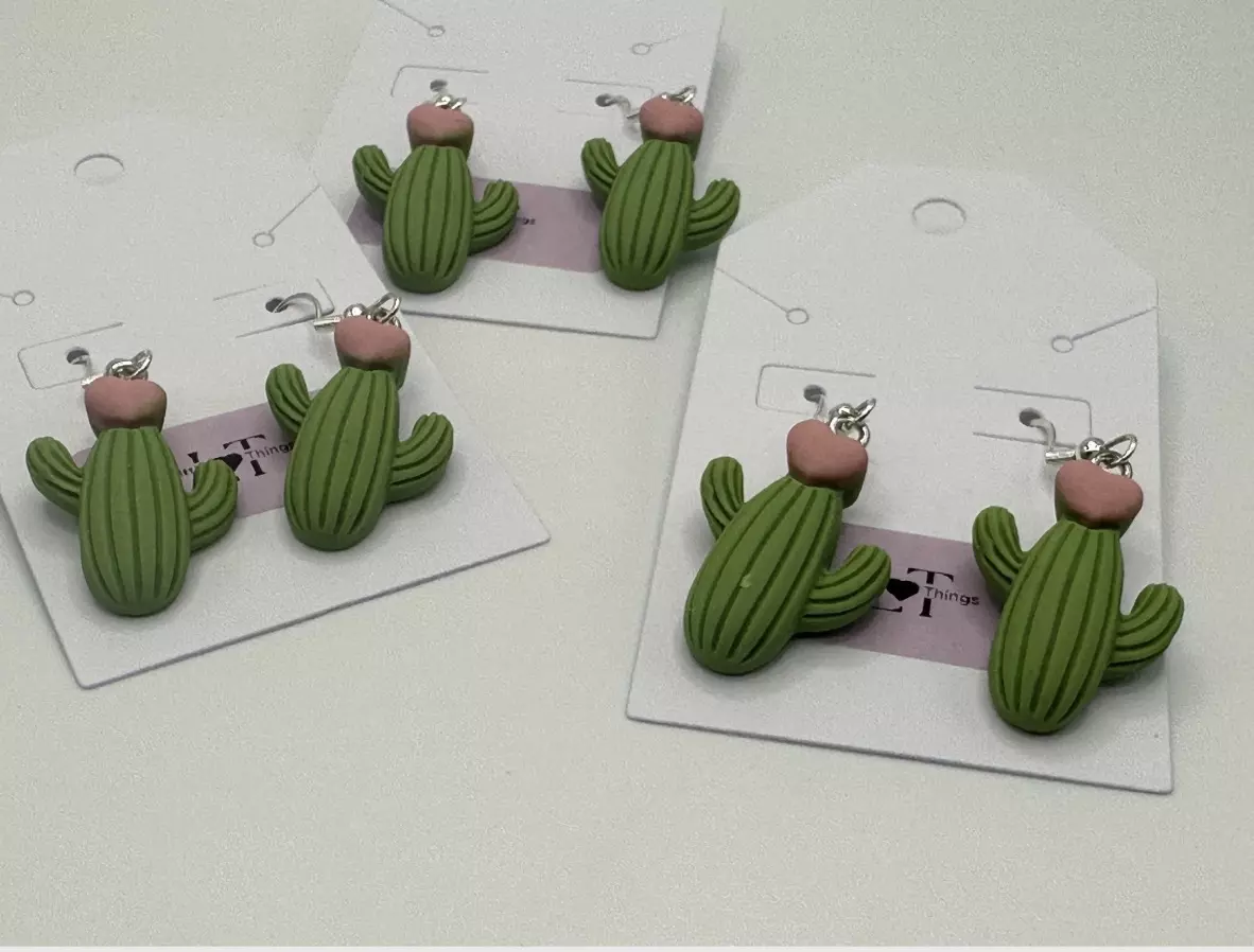 plant/Cactus Earrings-2