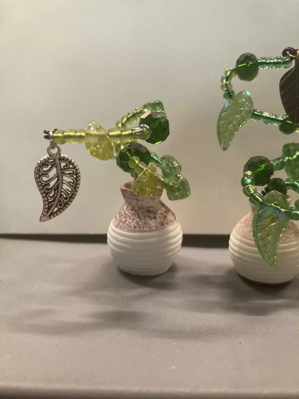 plant/Beaded Mini Potted Plants-6