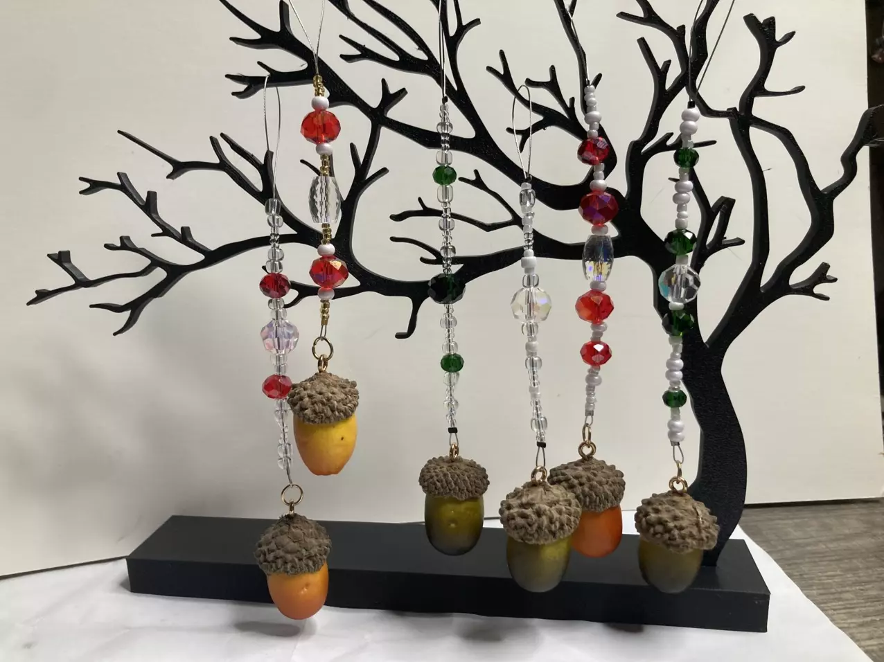 plant/Acorn Prism Christmas Ornaments-0