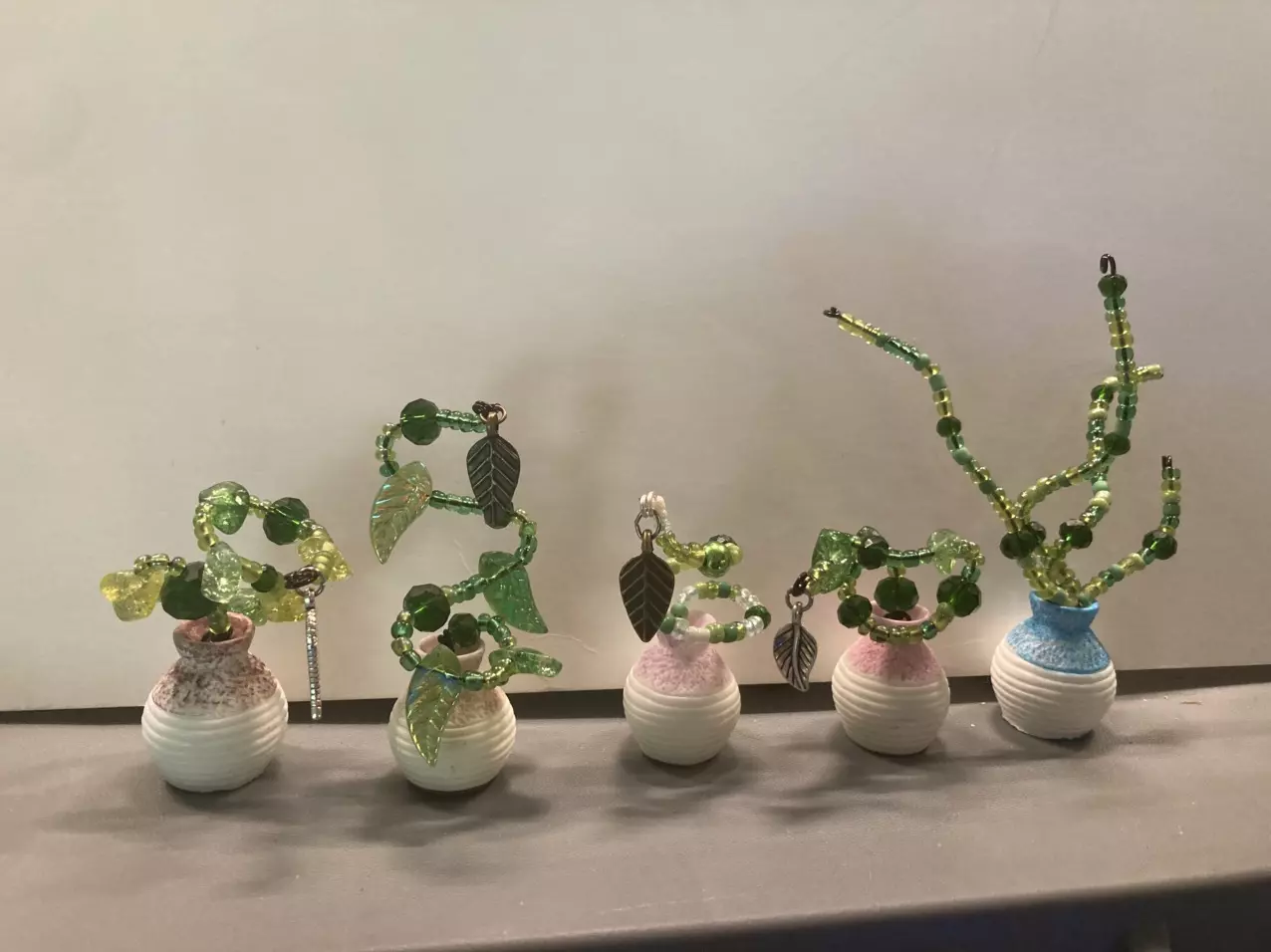 plant/Beaded Mini Potted Plants-1