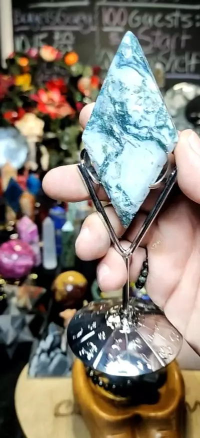 plant/Moss agate diamond w zodiac stand-1-thumbnail
