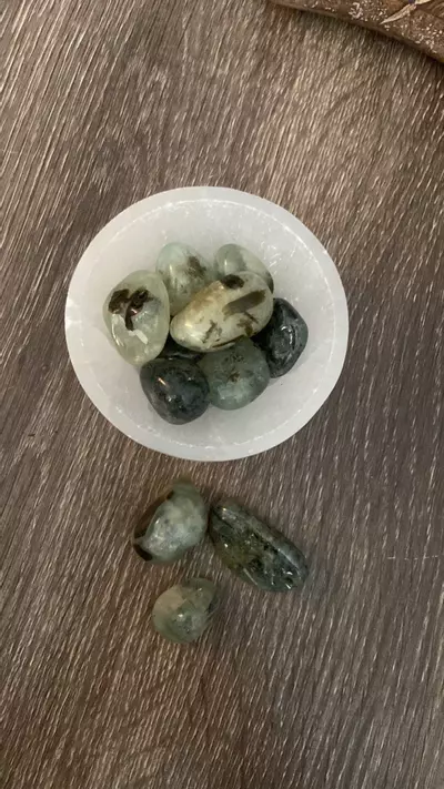 plant/Prehnite Polished Tumbled Crystals-0-thumbnail