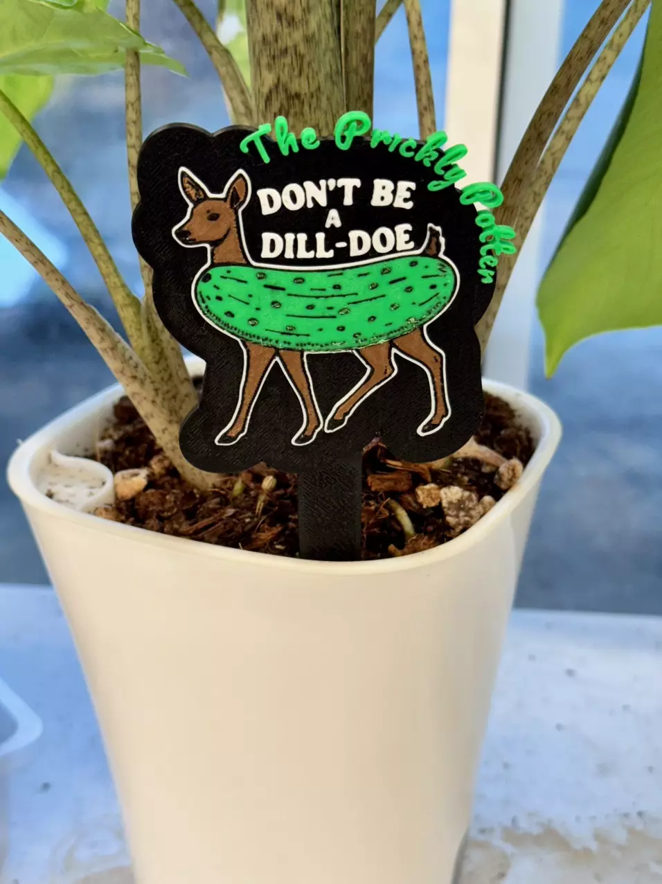 plant/ADD ON ONLY -  Prickly Potter Dill-Doe Plant Tag-0