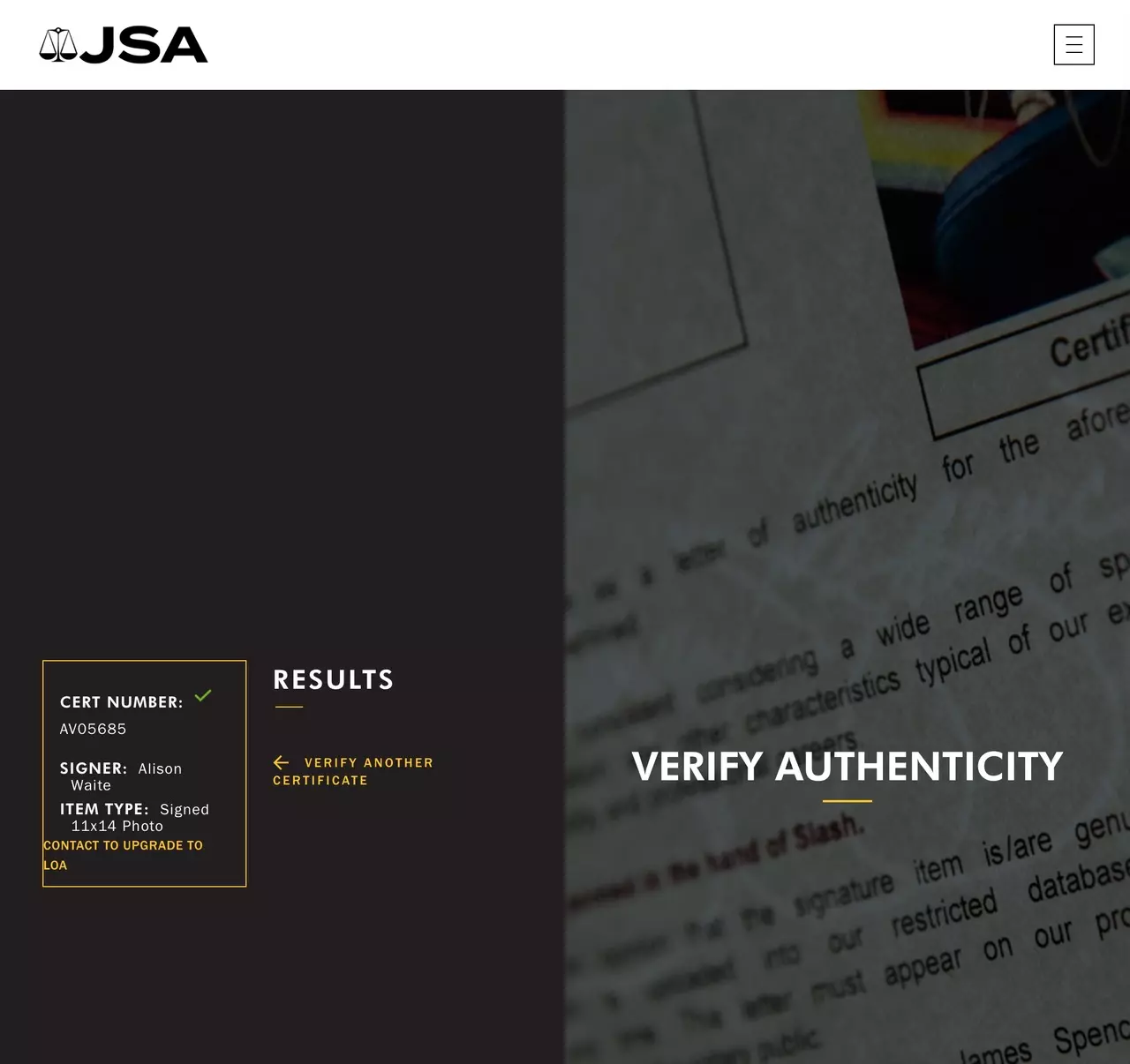 plant/Alison Waite Autographed 11x14” Photo PLAYBOY INSCRIBED XOXO, JSA COA-3