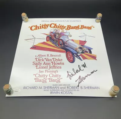 plant/AUTO: Chitty Chitty Bang Bang Richard Sherman Signed 12x12” JSA COA-0-thumbnail