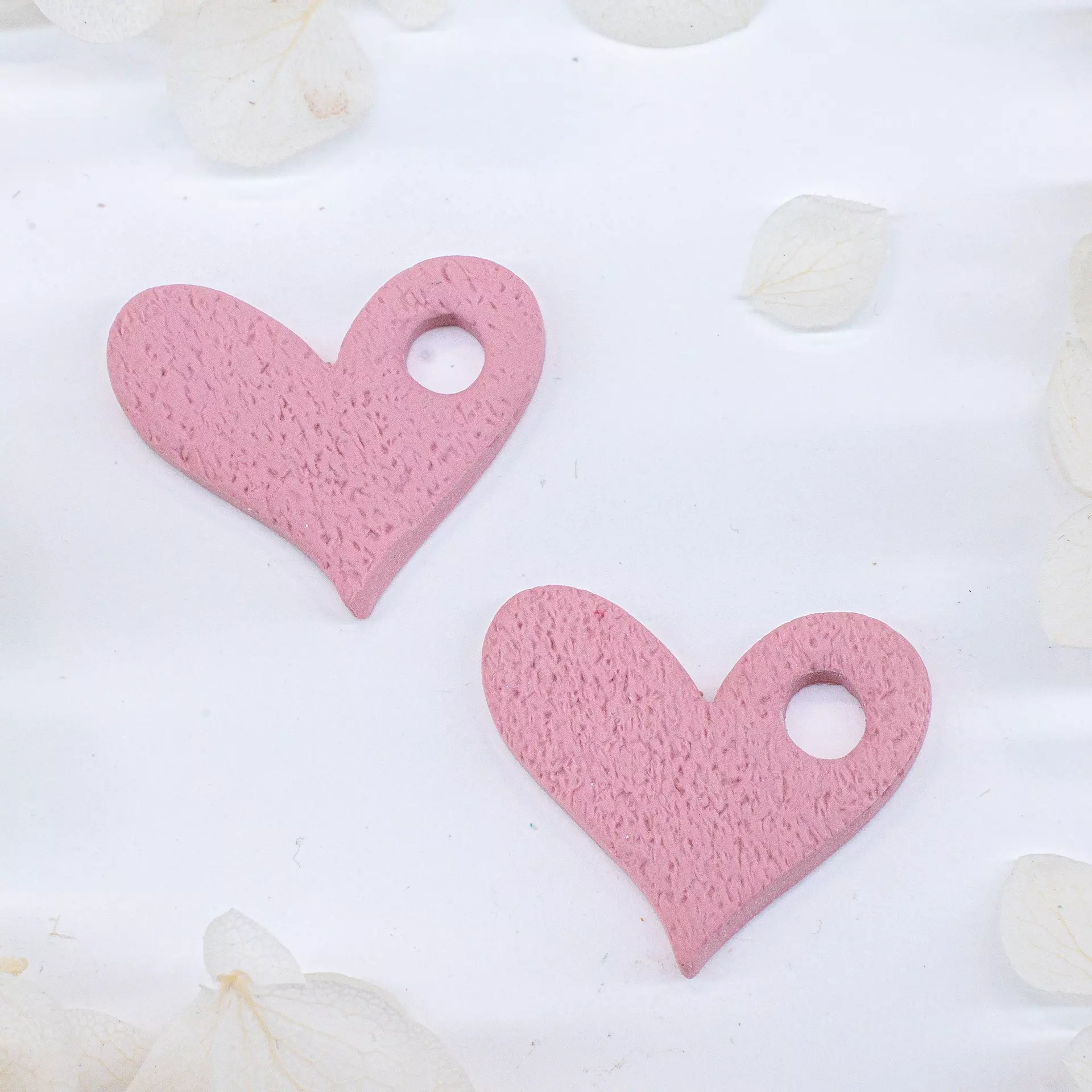 plant/Heart Charms - Pink-0