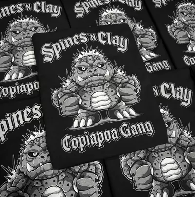 plant/T-Shirt Copiapoa Gang - Cotton Black-0-thumbnail