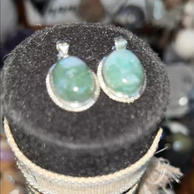 plant/2026  Special  Elegant Silver and Moss Agate Pendant - Price for 1-0-thumbnail