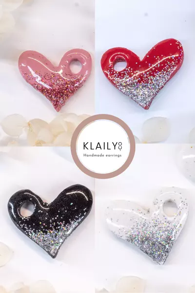 plant/Bundle of 4 Heart Charms (NO HOOPS INCLUDED)-0-thumbnail