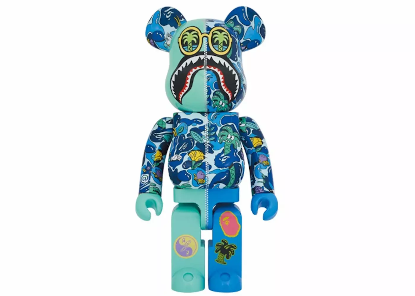 plant/[OS/New] Bearbrick x Steven Harrington x BAPE Shark 1000% Blue Camo - 706797-0