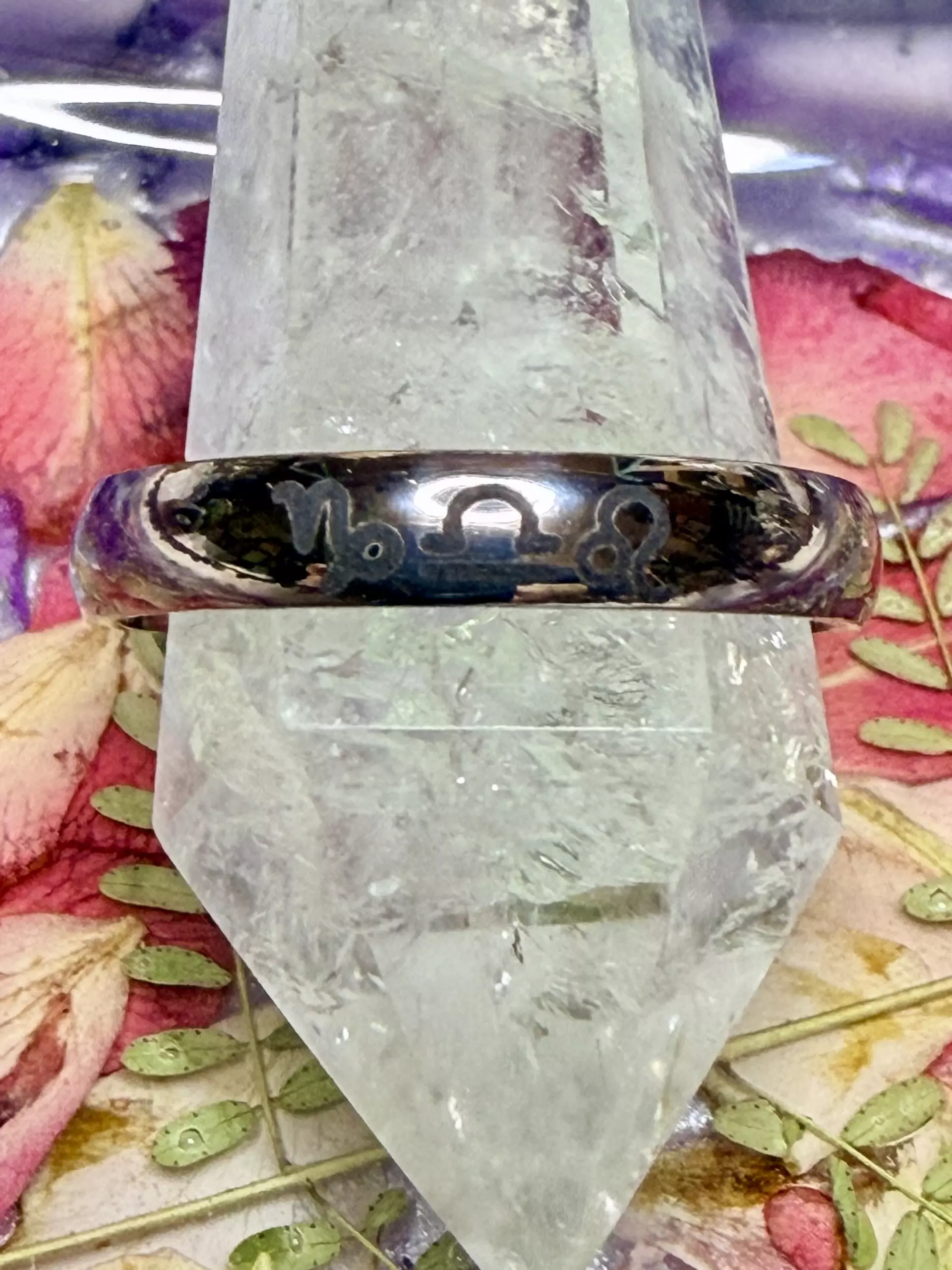 plant/Custom birth chart ring -0