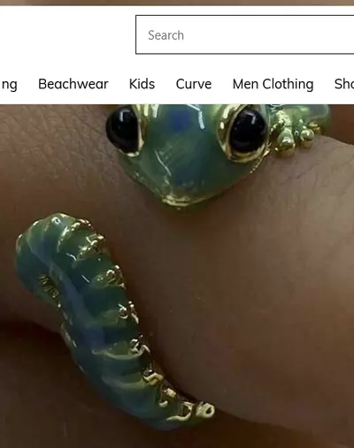 plant/Gecko Adjustable Open Ring-0-thumbnail
