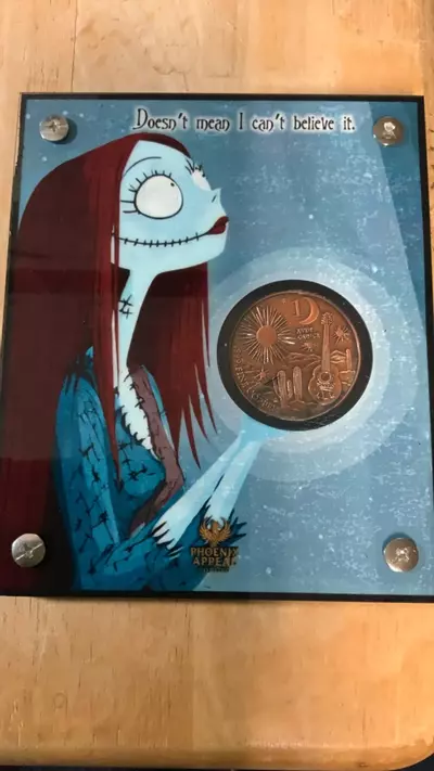 plant/NBC Jack Skellington and Sally mount with 1 oz copper colorized sugar skull-1-thumbnail