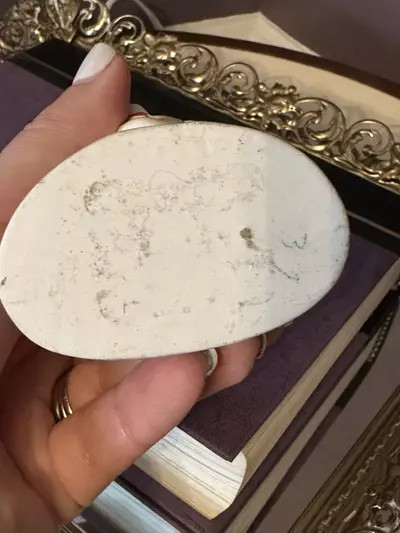 plant/Unmarked Blue Haired Mini Lady Head Vase 3” Tall-5-thumbnail