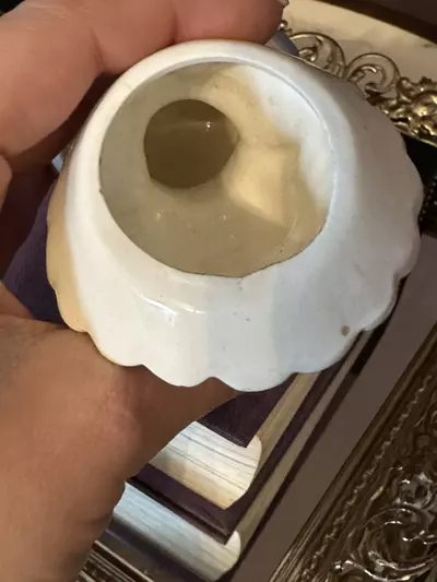 plant/Unmarked Blue Haired Mini Lady Head Vase 3” Tall-4-thumbnail