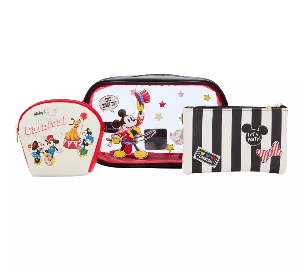 plant/Disney Mickey Mouse Carnival Cosmetic Bag Set-1