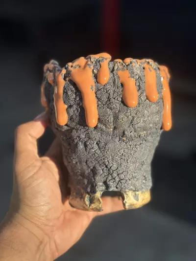 plant/Cinder Drip footed 4.75x5.5H-0-thumbnail