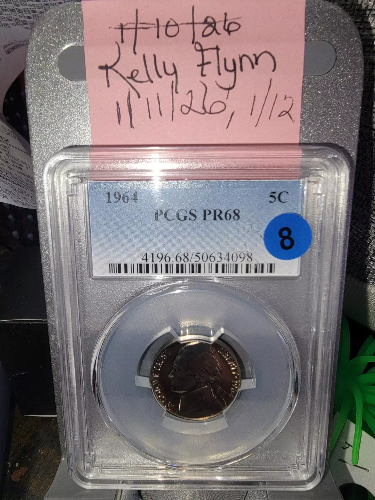plant/Slab 1964 Nickel PR68 PCGS-0