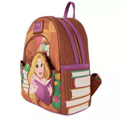 plant/Loungefly Tangled Books Mini Backpack featuring Rapunzel and Pascal-1-thumbnail