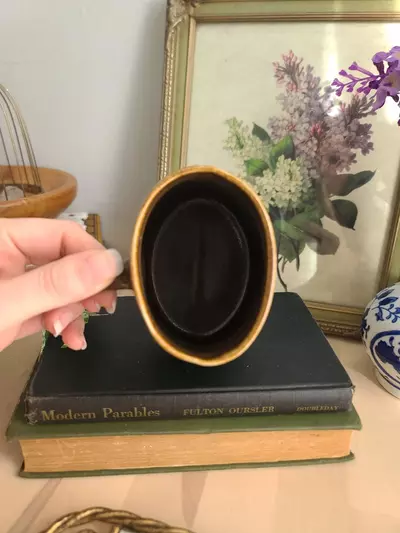 plant/Unique Brown Studio Pottery Mug-3-thumbnail