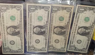 plant/4 qty 1963-B $1.00 Barr Notes Avg Circ-0-thumbnail