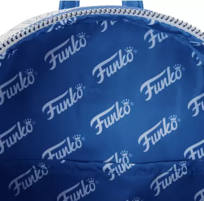 plant/Loungefly × Funko Mini Backpack White & Blue Logo Crown Print-4-thumbnail