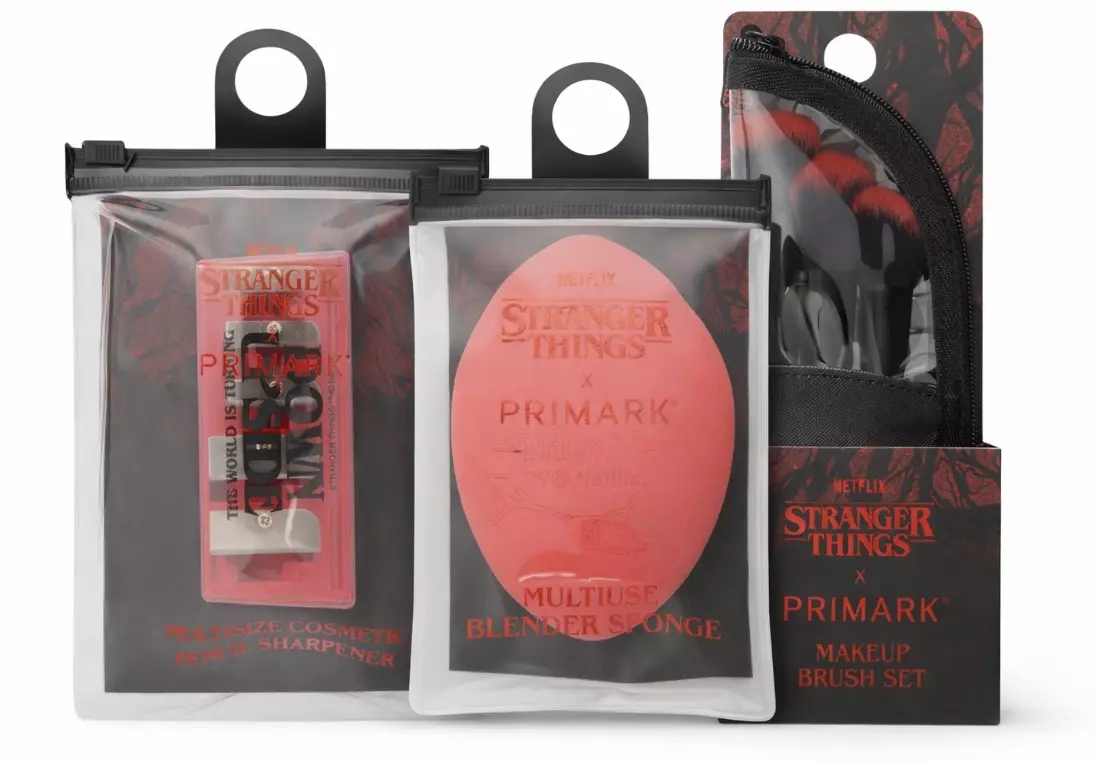 plant/Stranger Things Cosmetic Bundle: Sharpener, Makeup Brush Set, & Blender Sponge-0