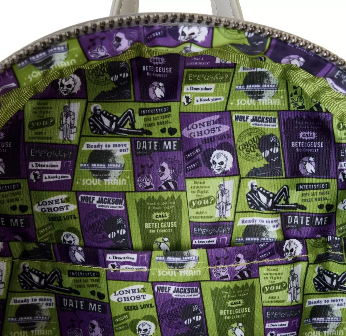 plant/Loungefly Warner Brothers Beetlejuice Lydia Deetz Cosplay Mini Backpack-5