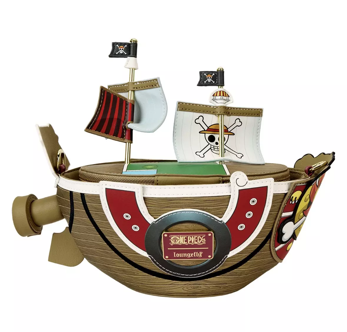 plant/One Piece Thousand Sunny Ship Figural Crossbody Bag-1