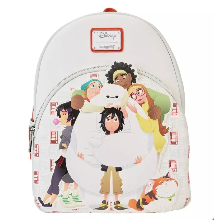 plant/Loungefly Disney Big Hero 6 10th Anniversary Baymax Gang Mini Backpack-0