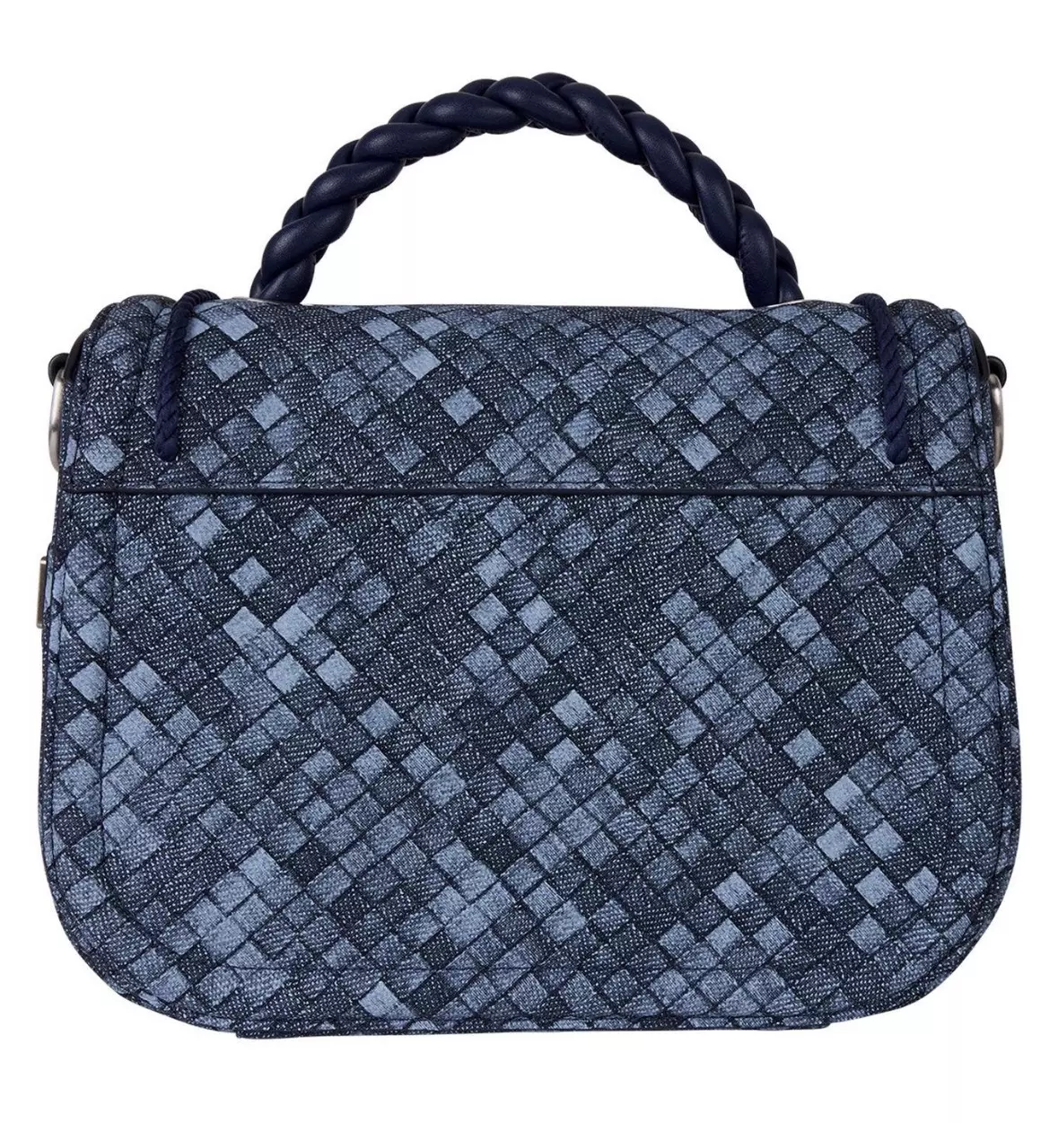 plant/Loungefly Woven Faux Denim Crossbody Bag-1