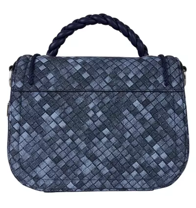 plant/Loungefly Woven Faux Denim Crossbody Bag-1-thumbnail