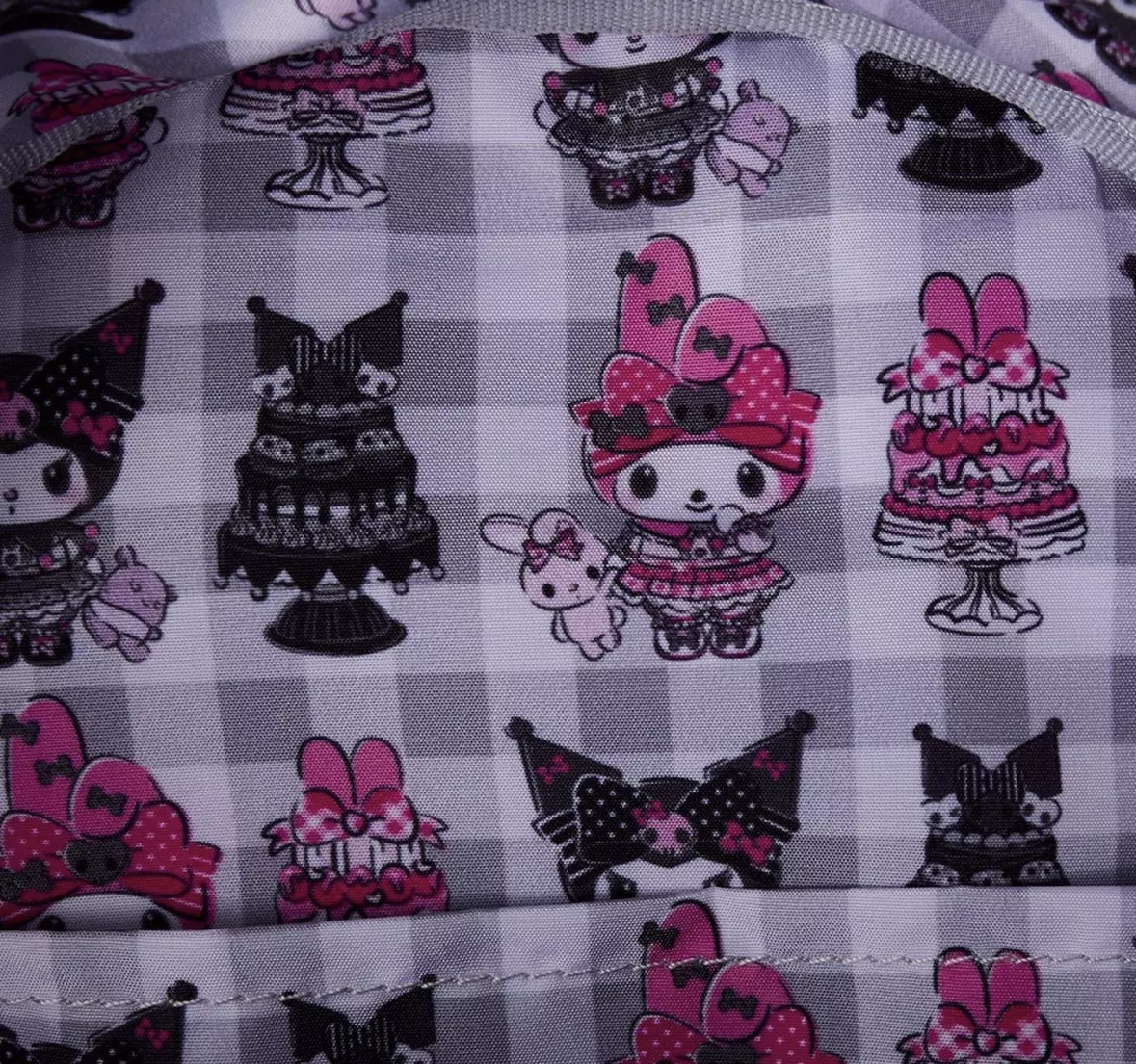 plant/Loungefly Sanrio My Melody & Kuromi Cake Mini Backpack-4