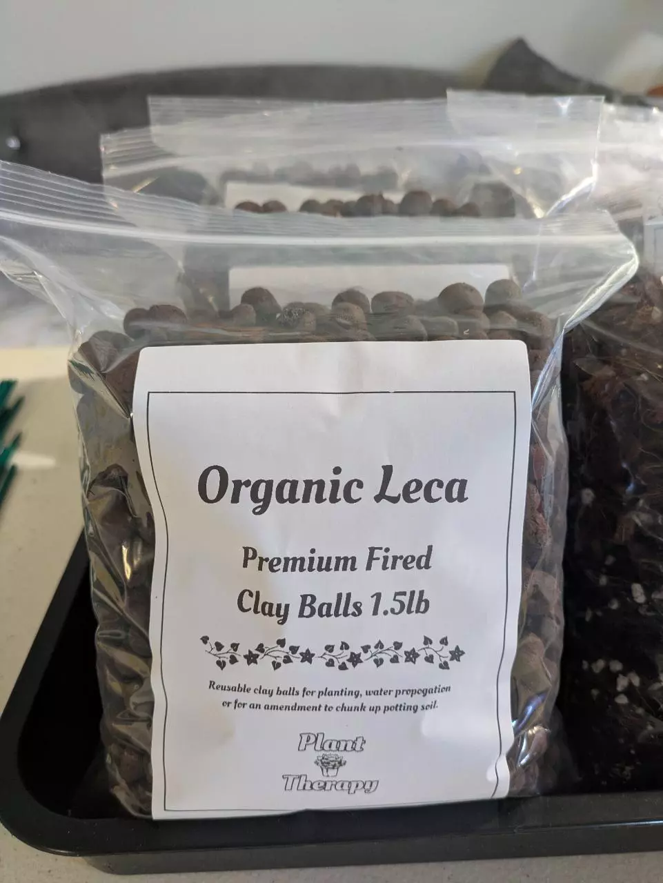 plant/Organic Leca Premium Fired Clay Balls 1.5lb-0