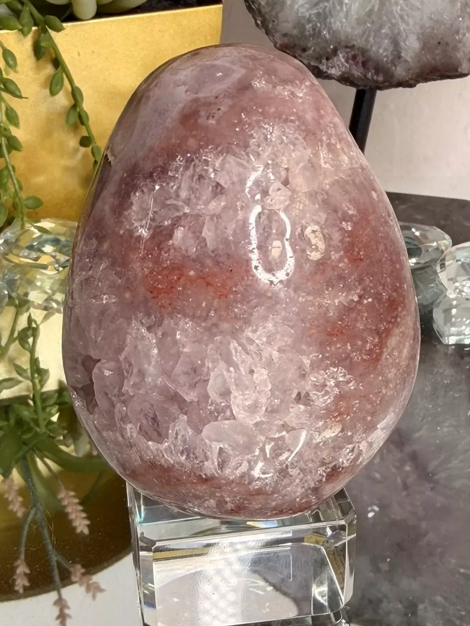 plant/Brazilian Pink Amethyst Egg-1