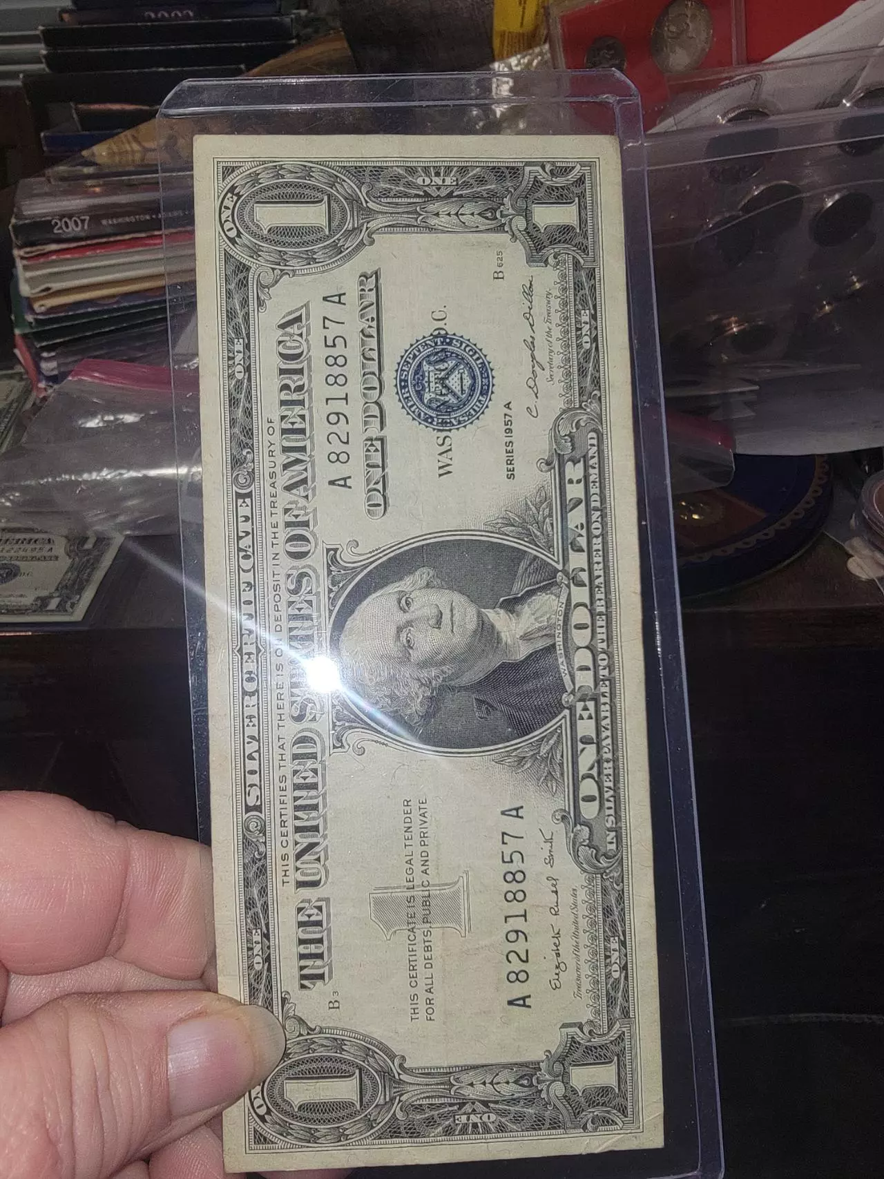 plant/1957A $1 Silver Certificate-0
