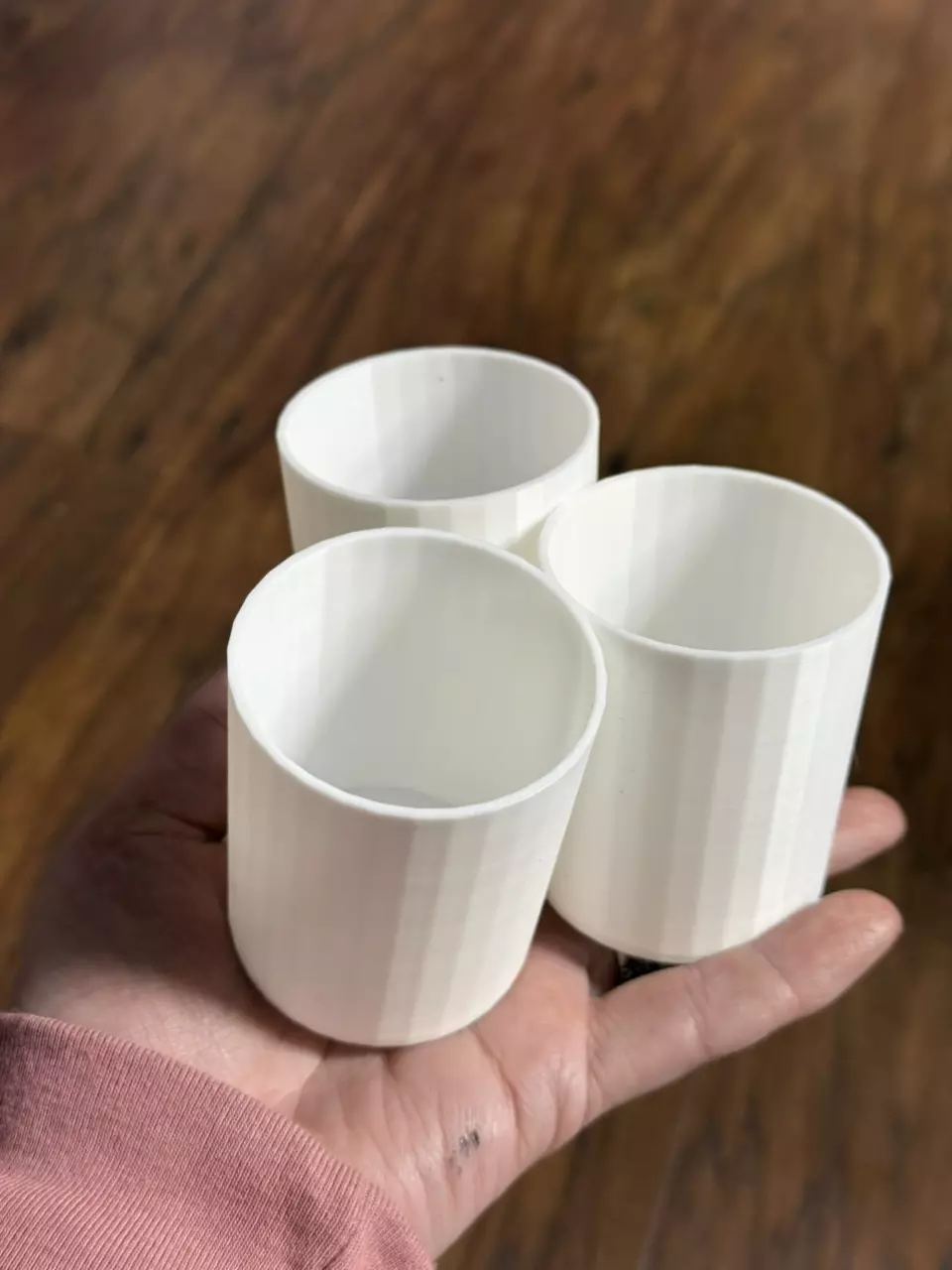 plant/White Cache pot for 2” pup cups-1