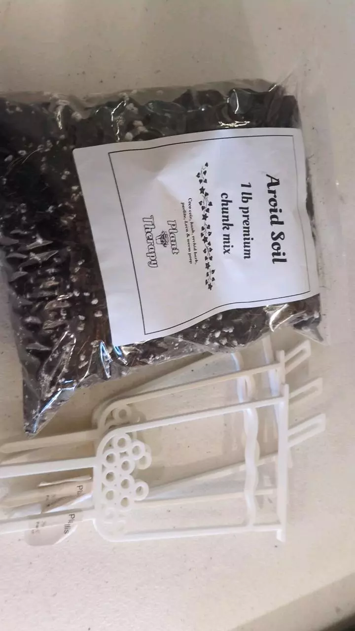 plant/Private listing for 3 boba tea trellis & aroid soil-0