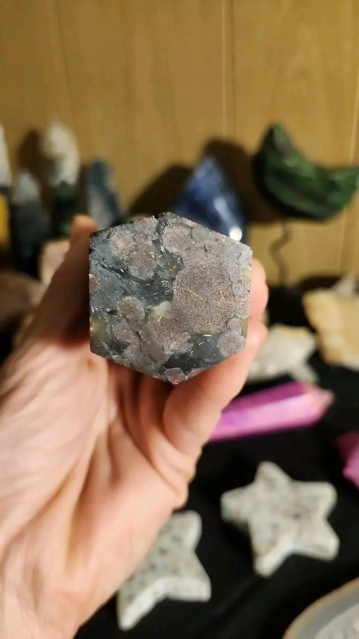 plant/🔮 Garnet Astrophyllite Tower 🔮-1