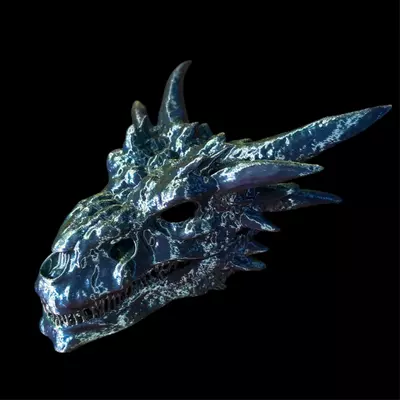 plant/Medium Dragon Skull Blue/Green-0-thumbnail