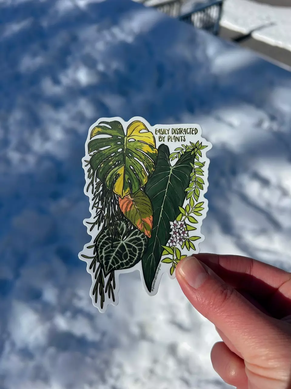 plant/Easily Distracted By Plants Stickers-0