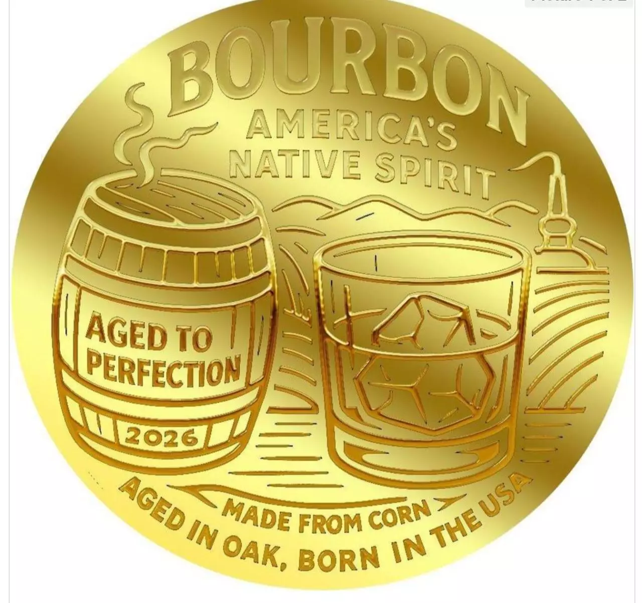 plant/American Whiskey 1/1000oz Gold Coin-2