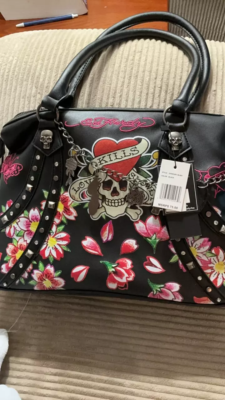 plant/Ed Hardy purse-0