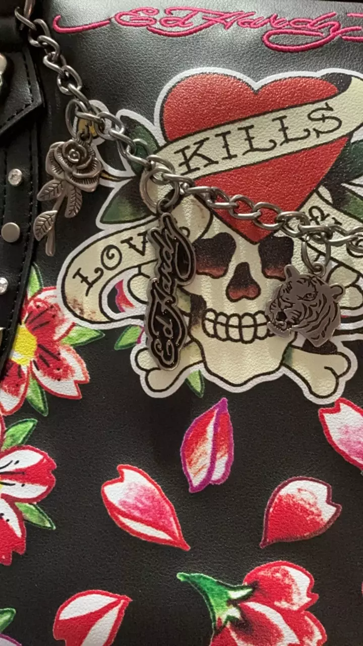 plant/Ed Hardy purse-1