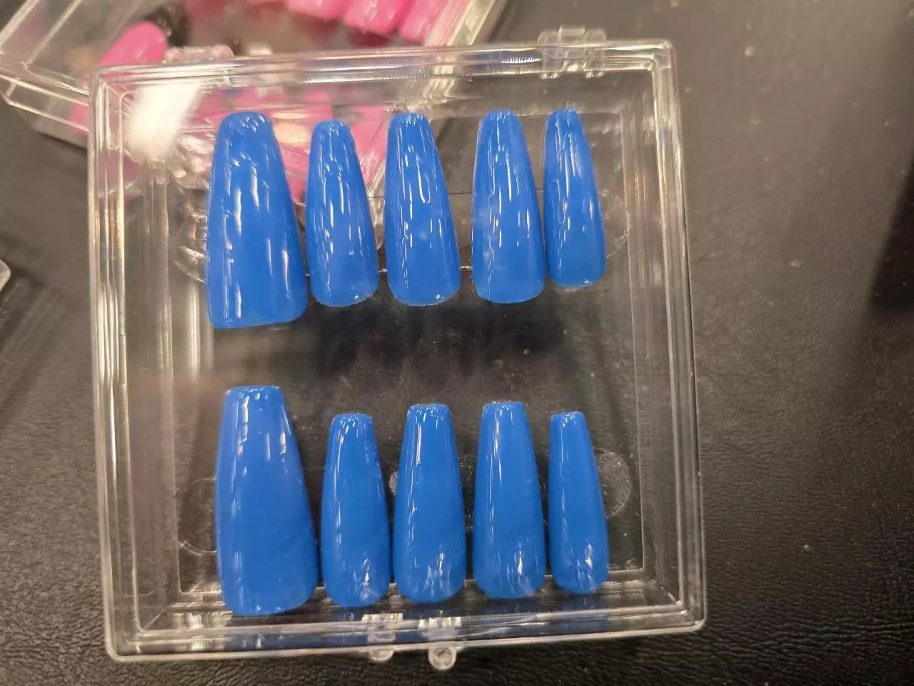 plant/Hand painted size small nails-0