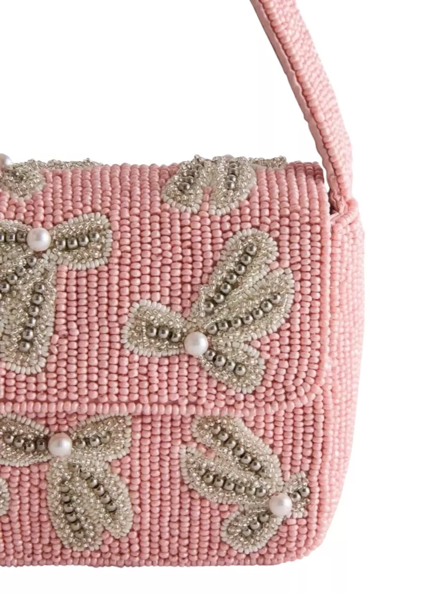 plant/Pink Beaded Mini Shoulder Bag | Primark-4