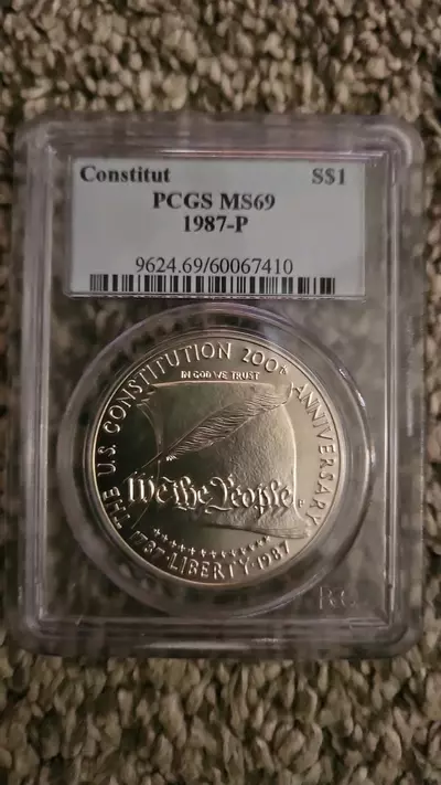 plant/1987-P MS 69 Constitution "We the People" $1-0-thumbnail