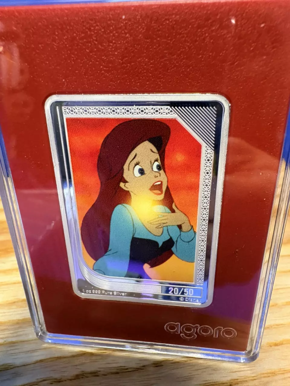 plant/RUBY ARIEL Agoro DISNEY 1oz SILVER incased-0