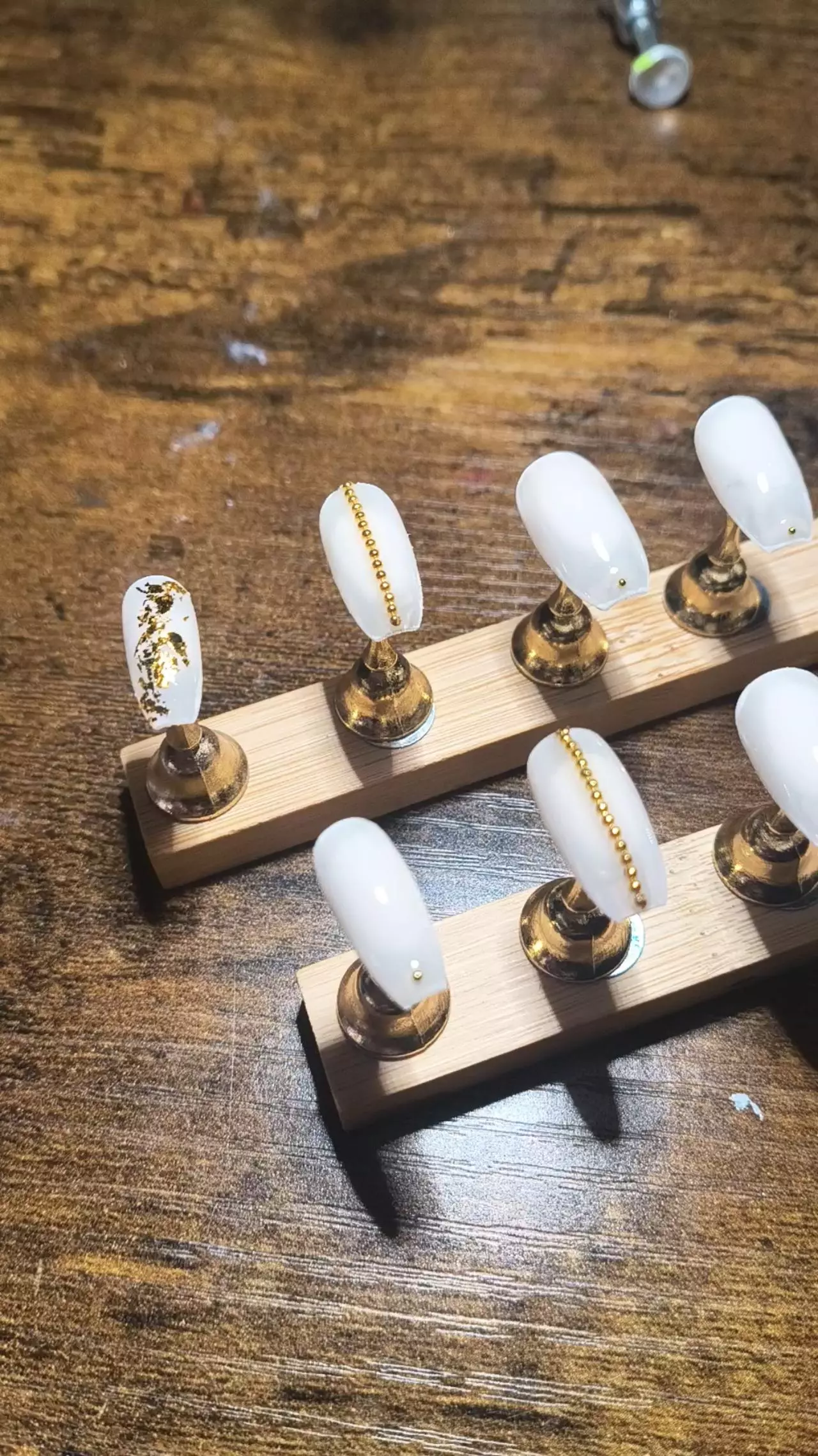 plant/Hand painted custom made pressons-0